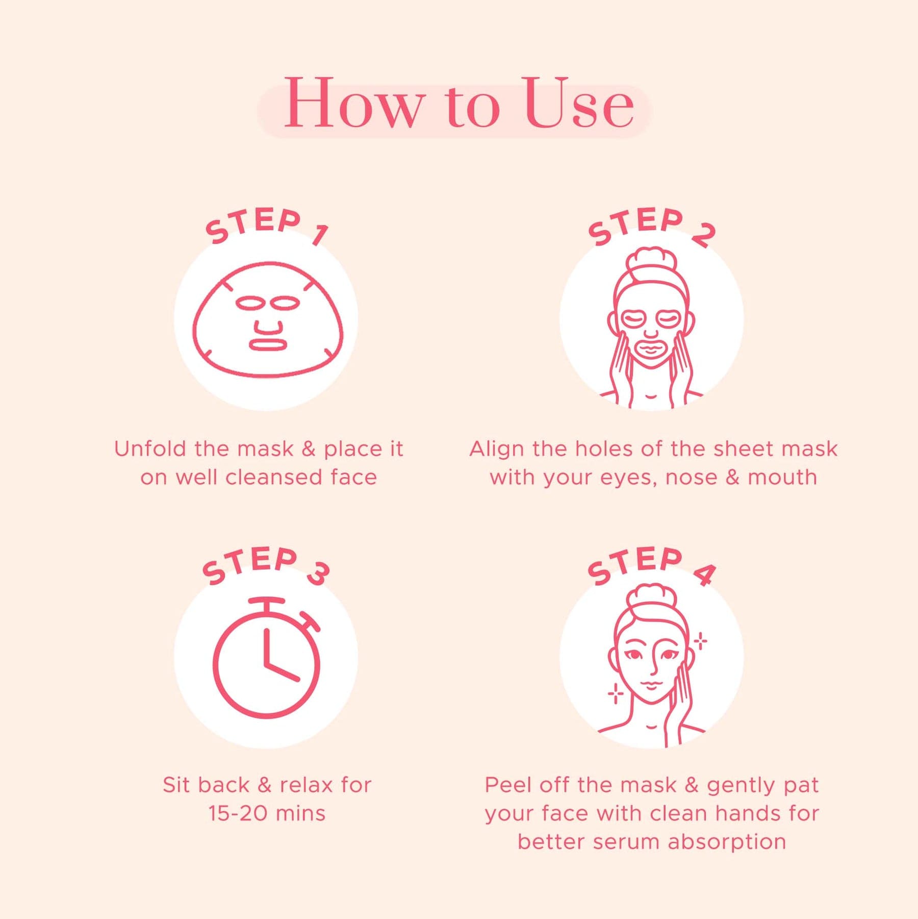 How To Use Sheet Facial Mask Set
